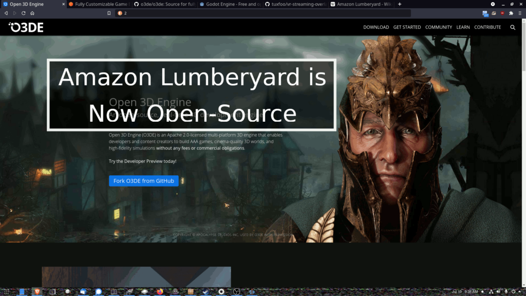 Amazon Lumberyard (Open 3d Engine) is now Open-Source