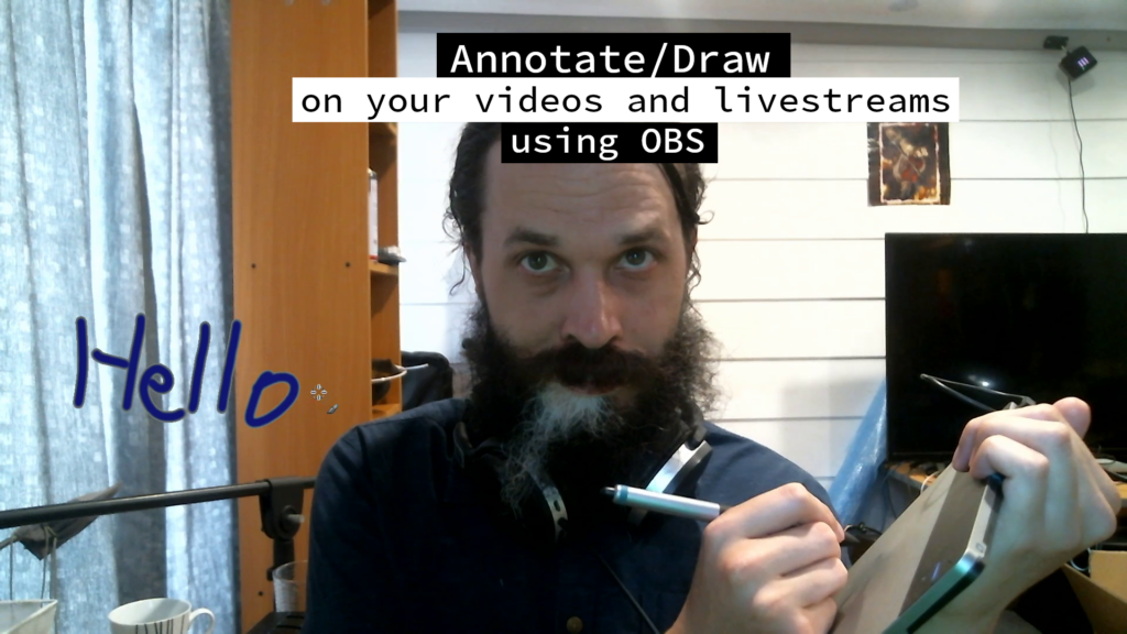 Annotate/Draw on your videos and livestreams using OBS