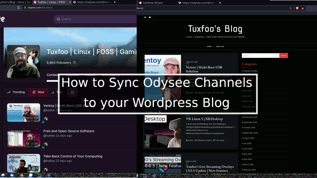 How to Sync Odysee Channels to Your WordPress Blog How to Sync Odysee Channels to Your WordPress Blog
