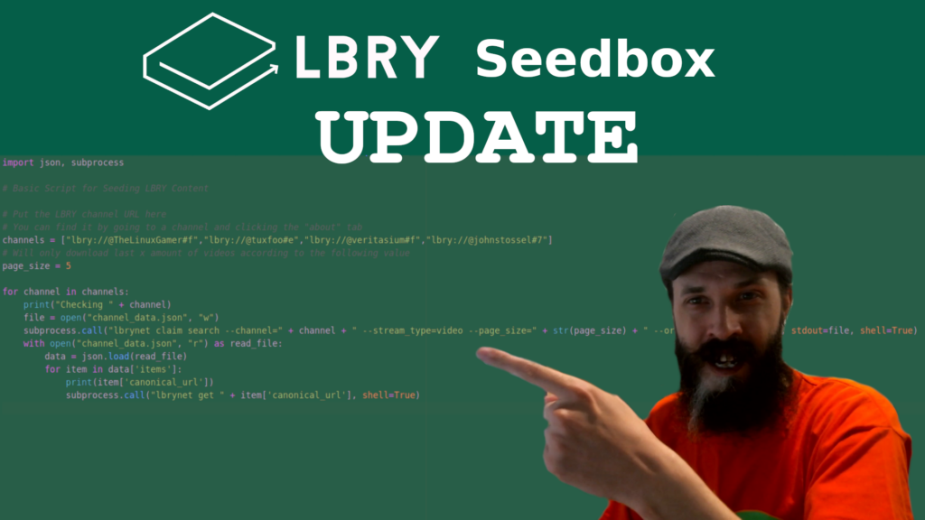 LBRY Seedbox/Seedit Update