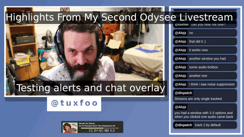 My Second Live Stream Highlights | Testing alerts and Odysee chat overlay by alojz